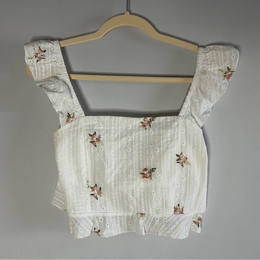 Flutter Strap Floral Top